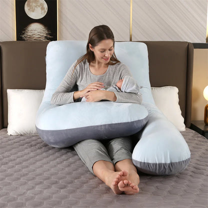 Pregnancy Pillow for Sleeping & Nursing Comfort 130x70cm
