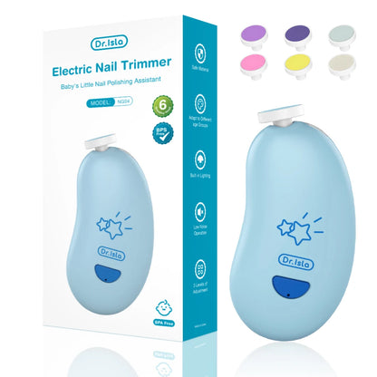 Electric Baby Nail Trimmer Set – Safe, Quiet & LED Light