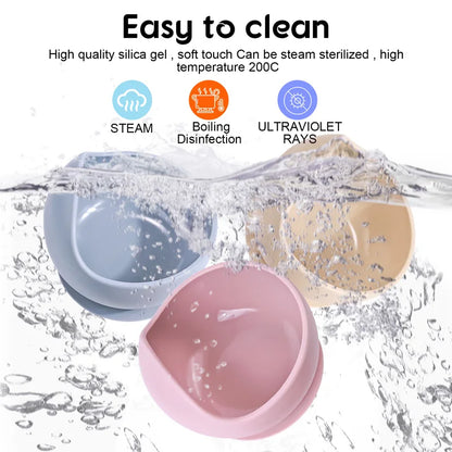 Silicone Sucker Bowl Set – Non-Spill Baby Feeding Bowls