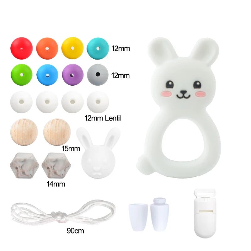 Silicone Teether Necklace DIY Set – Safe Baby Relief