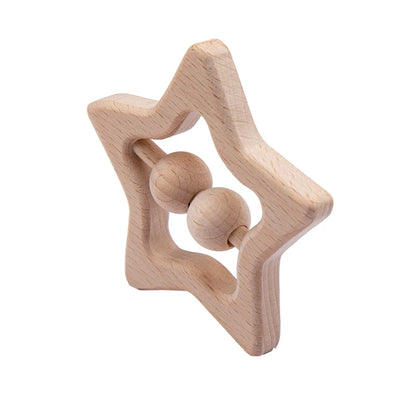 Wooden Baby Rattles – Musical Montessori Teether Toy