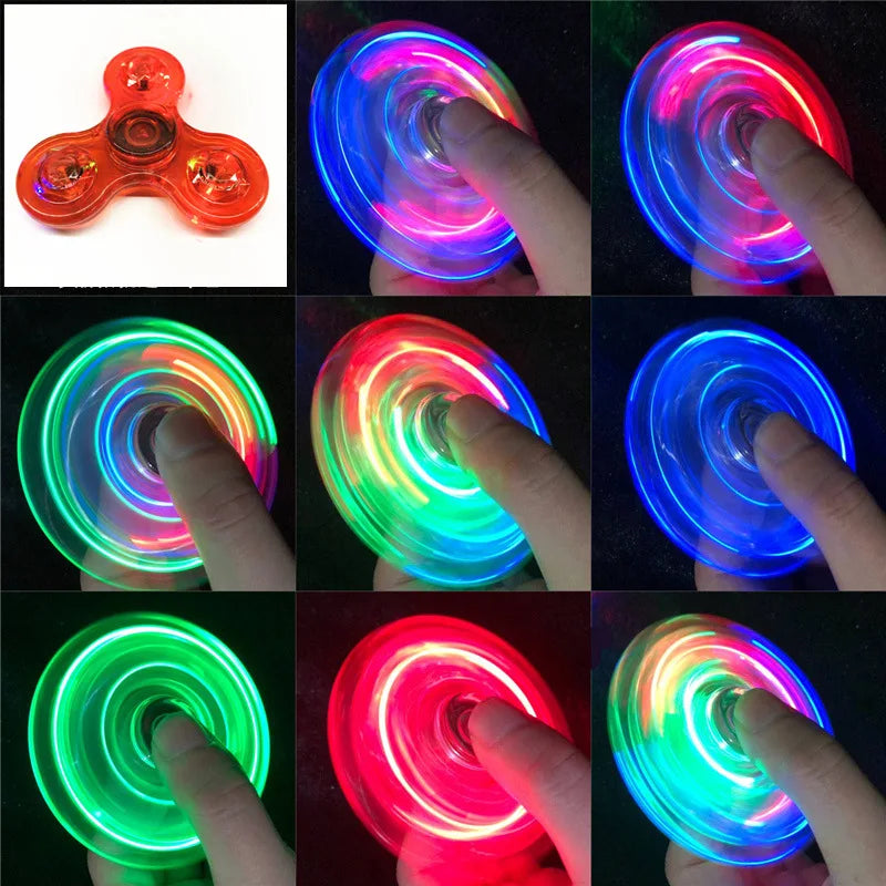 Crystal LED Fidget Spinner – Glow & Stress Relief Toy