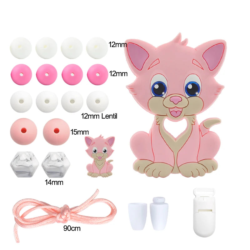 Silicone Teether Necklace DIY Set – Safe Baby Relief