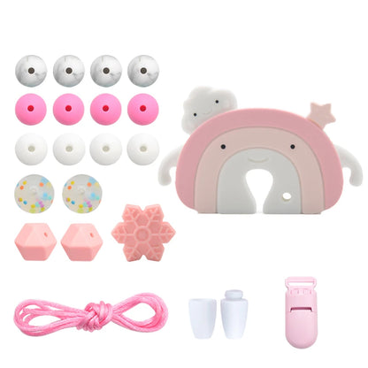 Silicone Teether Necklace DIY Set – Safe Baby Relief