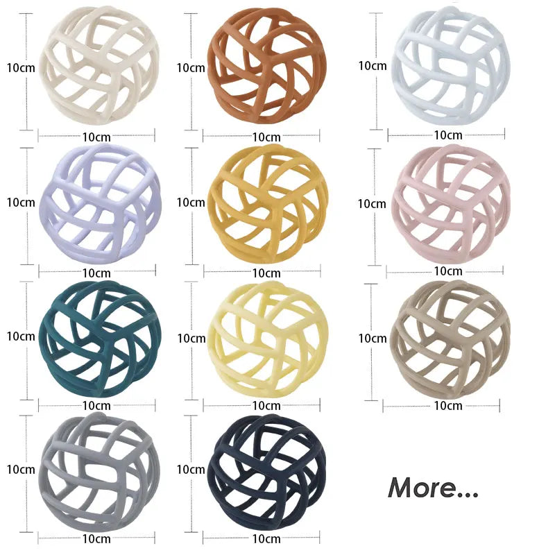 Soft Silicone Hand Catching Ball – BPA-Free Teether Toy