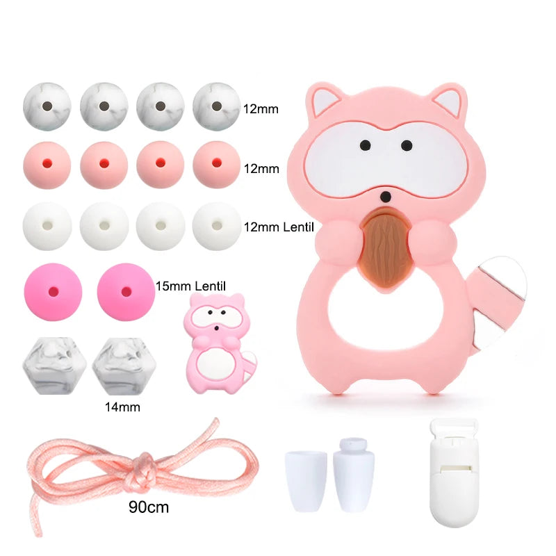 Silicone Teether Necklace DIY Set – Safe Baby Relief