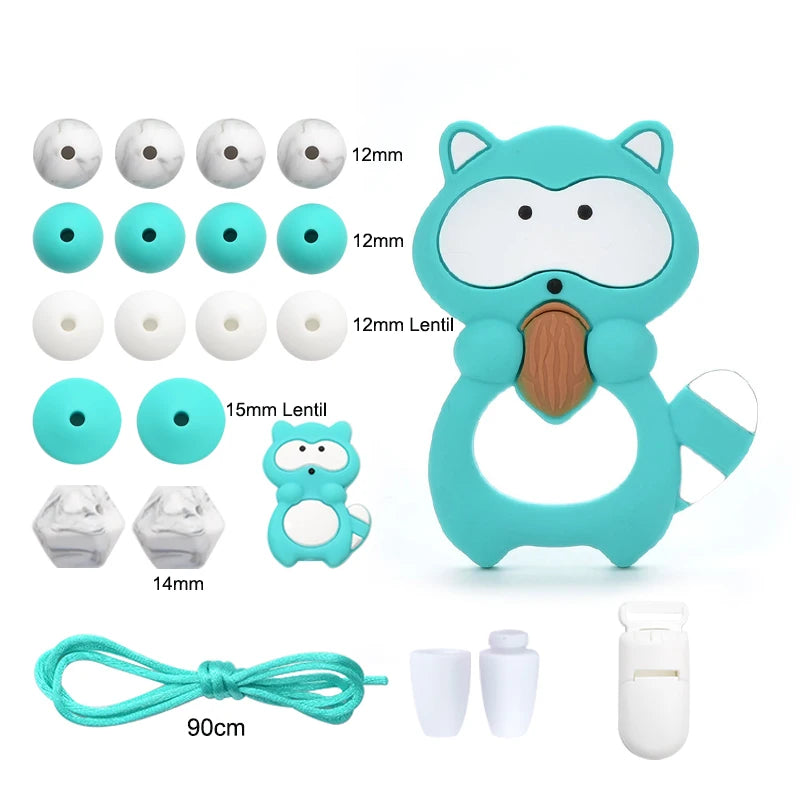 Silicone Teether Necklace DIY Set – Safe Baby Relief