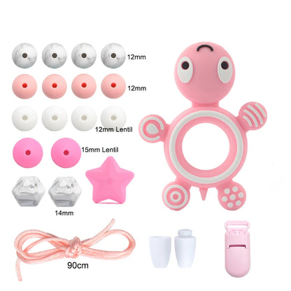 Silicone Teether Necklace DIY Set – Safe Baby Relief
