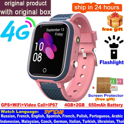 4G Kids Smartwatch with GPS & Video Call Safety