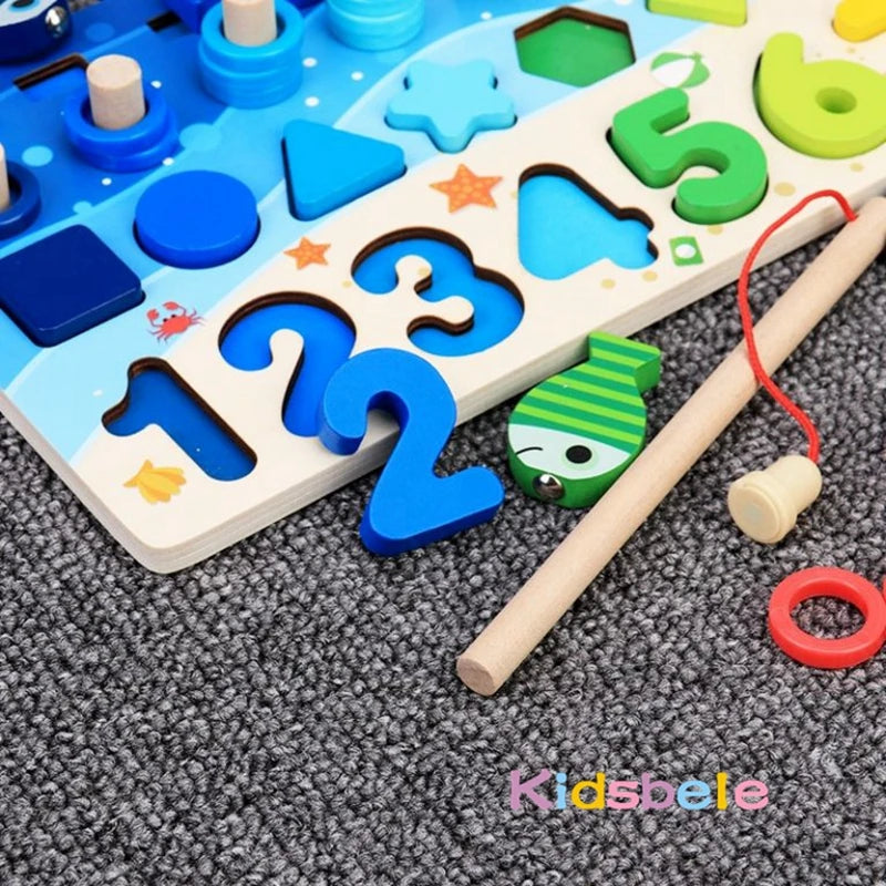 Montessori Math Toy Wooden Puzzle for Early Learning Fun