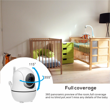 5 Inch Video Baby Monitor with 4X Zoom & Night Vision