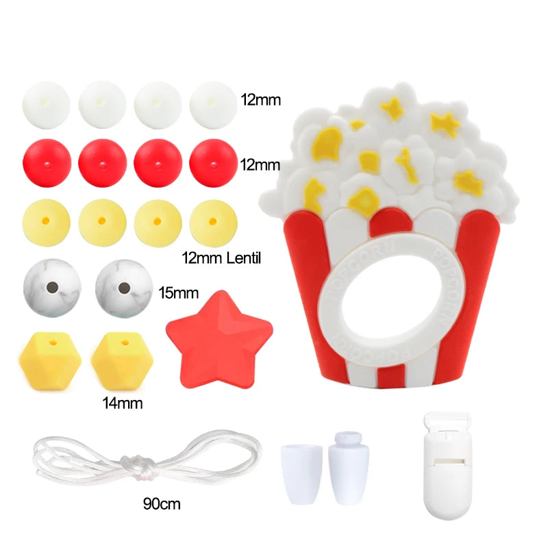 Silicone Teether Necklace DIY Set – Safe Baby Relief