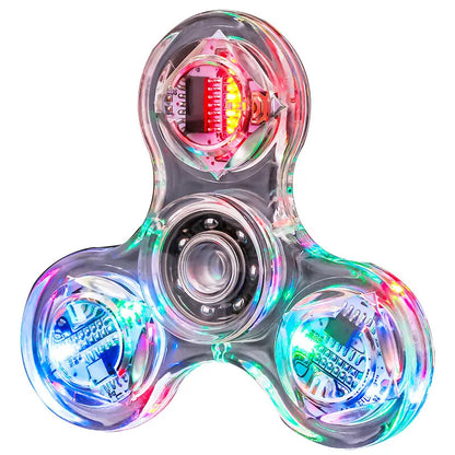 Crystal LED Fidget Spinner – Glow & Stress Relief Toy