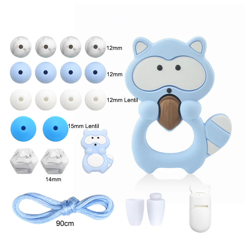 Silicone Teether Necklace DIY Set – Safe Baby Relief