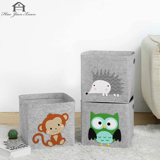 Foldable Toy Storage Box – Cute Organizer for Kids’ Room