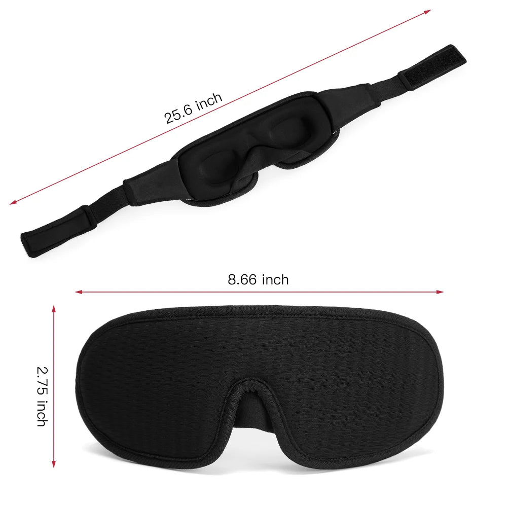 3D Sleep Mask – Total Light Blocking for Deep Rest