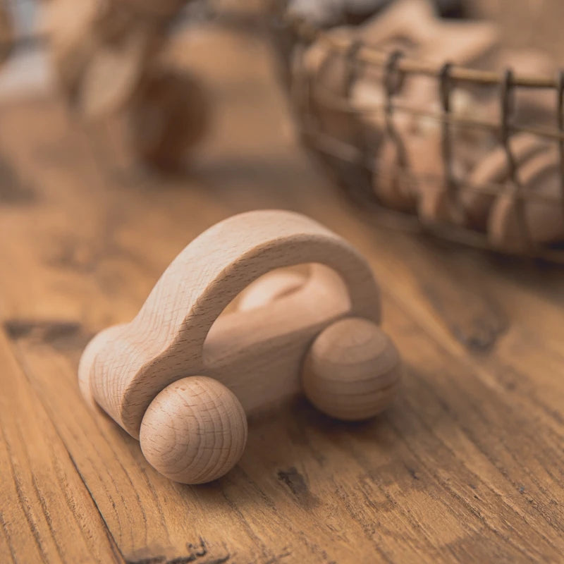 Wooden Baby Rattles – Musical Montessori Teether Toy