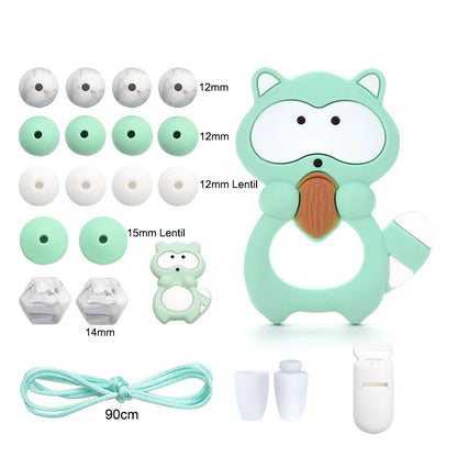 Silicone Teether Necklace DIY Set – Safe Baby Relief