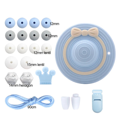 Silicone Teether Necklace DIY Set – Safe Baby Relief