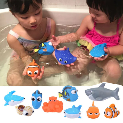 Baby Bath Toys Water Spray Squeeze Fun Rubber Animals
