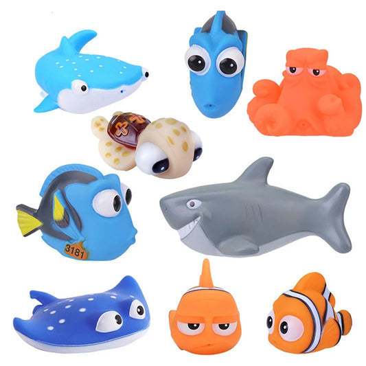 Baby Bath Toys Water Spray Squeeze Fun Rubber Animals