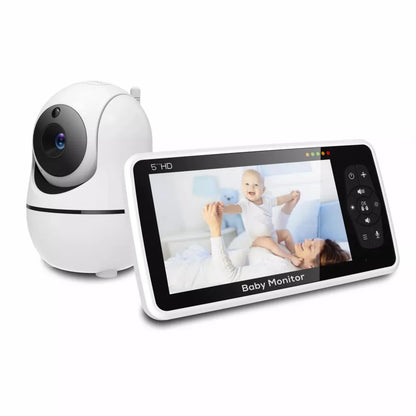5 Inch Video Baby Monitor with 4X Zoom & Night Vision