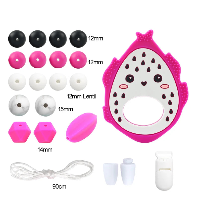 Silicone Teether Necklace DIY Set – Safe Baby Relief