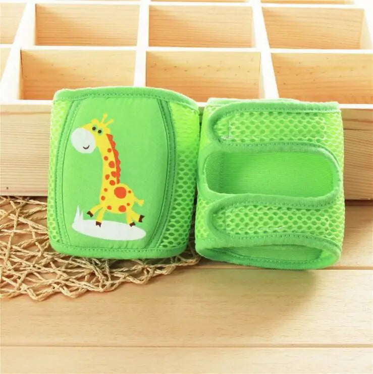 Baby Crawling Knee Pads with Animal Design & Anti-Slip Safety