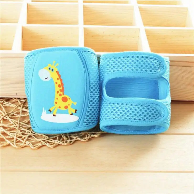 Baby Crawling Knee Pads with Animal Design & Anti-Slip Safety