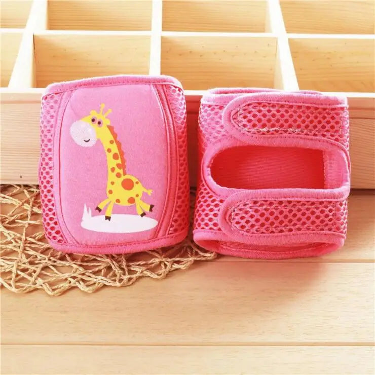 Baby Crawling Knee Pads with Animal Design & Anti-Slip Safety