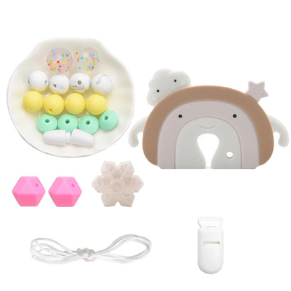 Silicone Teether Necklace DIY Set – Safe Baby Relief