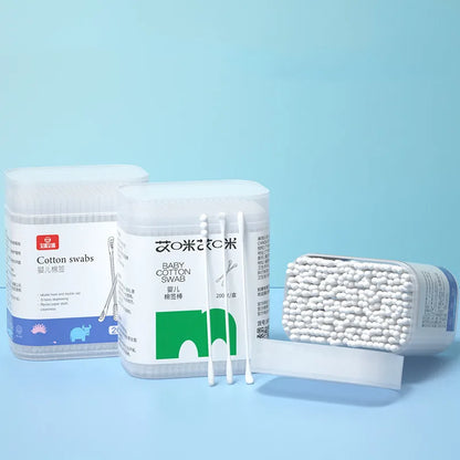 Baby Cotton Swabs – Double-Ended Sterile Cleaning Sticks