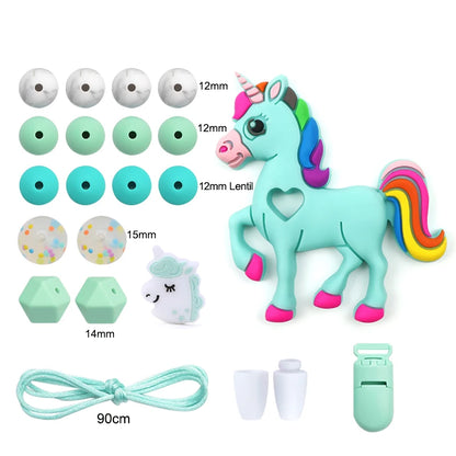 Silicone Teether Necklace DIY Set – Safe Baby Relief