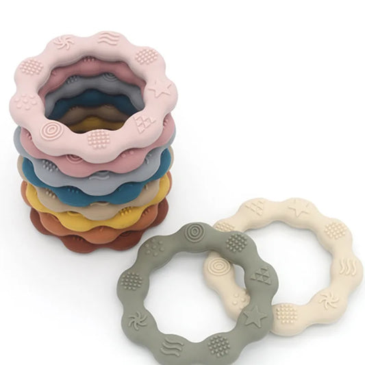 Baby Silicone Teether Toy – Soothing Relief & Healthy Gums