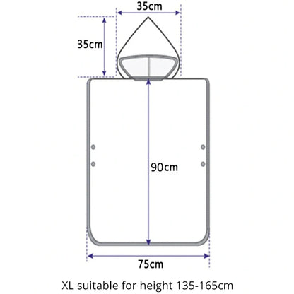 Kids Hooded Poncho Towel – Quick-Dry Cartoon Beach Robe