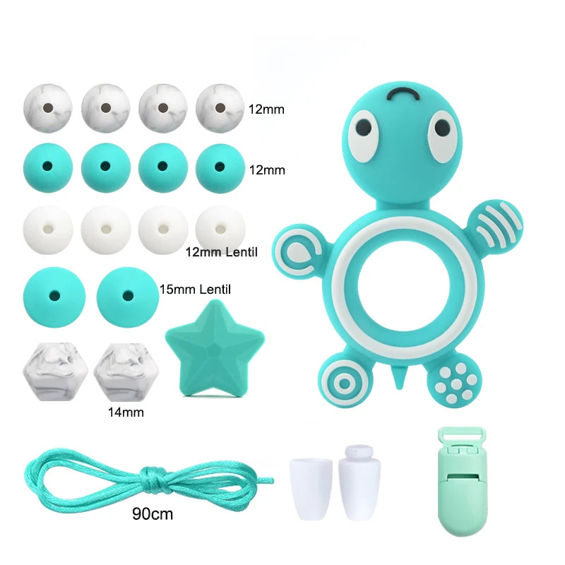 Silicone Teether Necklace DIY Set – Safe Baby Relief