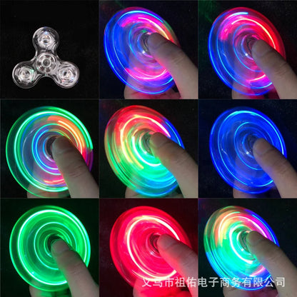 Crystal LED Fidget Spinner – Glow & Stress Relief Toy