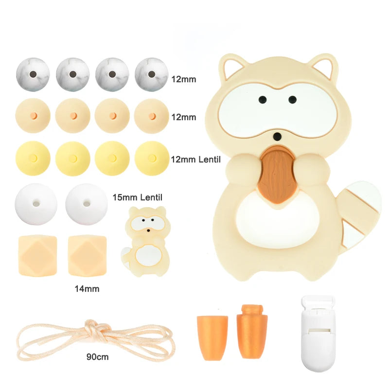 Silicone Teether Necklace DIY Set – Safe Baby Relief
