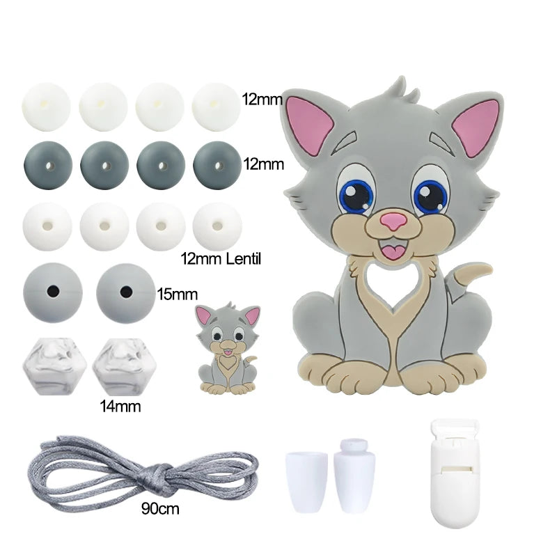 Silicone Teether Necklace DIY Set – Safe Baby Relief