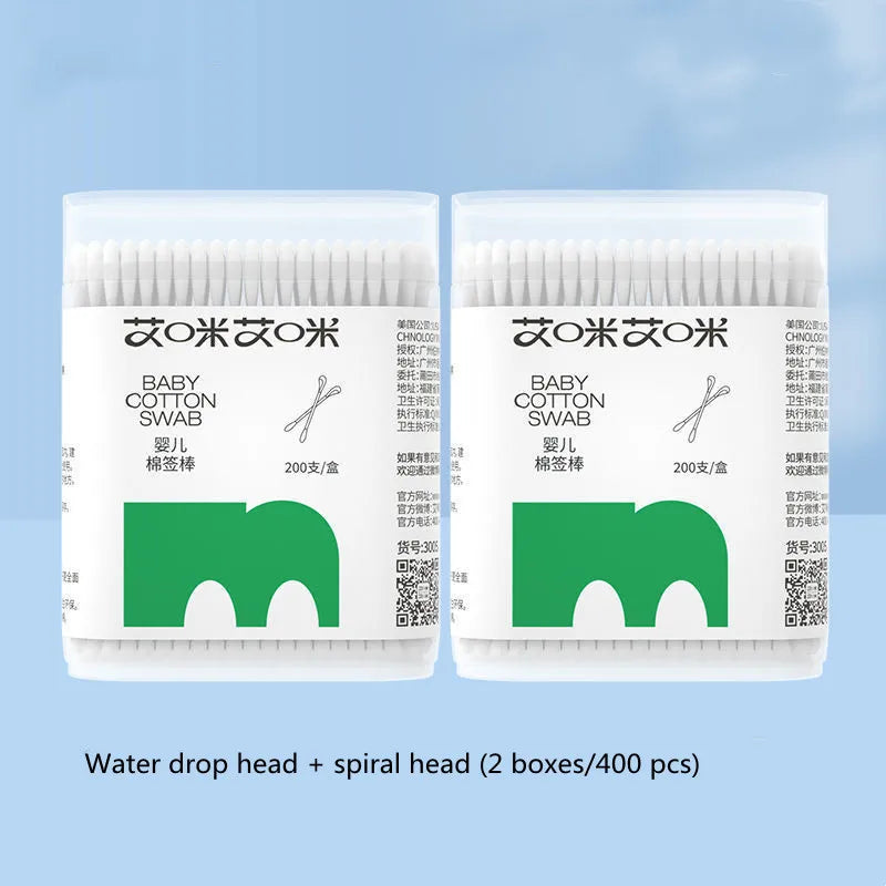 Baby Cotton Swabs – Double-Ended Sterile Cleaning Sticks