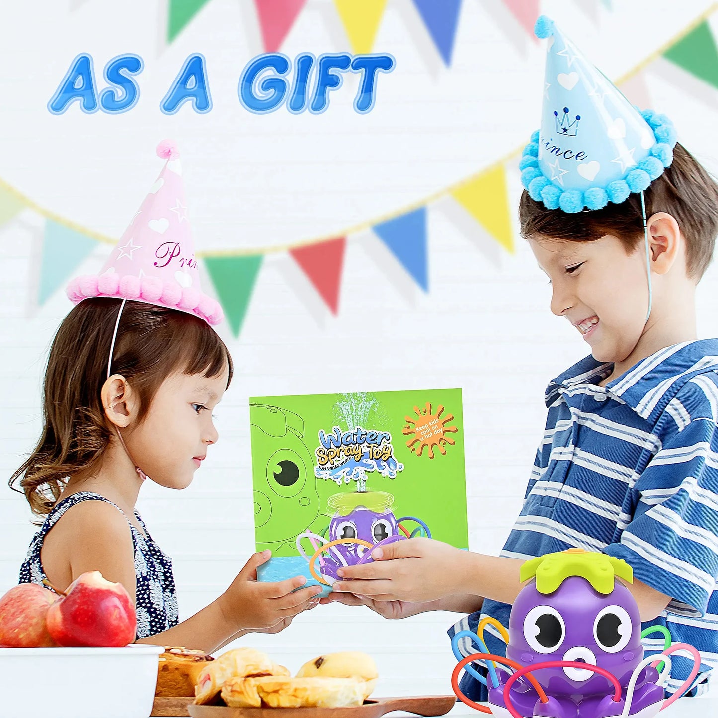 Baby Water Toy Octopus – Fun Rotating Spray Splash Play