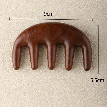 Wooden Scalp Massager Comb for Relaxing Head & Hair Care