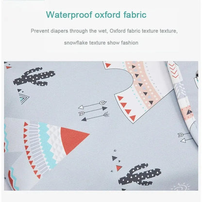 Waterproof Baby Diaper Bag with Wet & Dry Storage Pouch