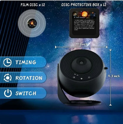 Galaxy Projector Night Light with 360° Starry Sky Effect