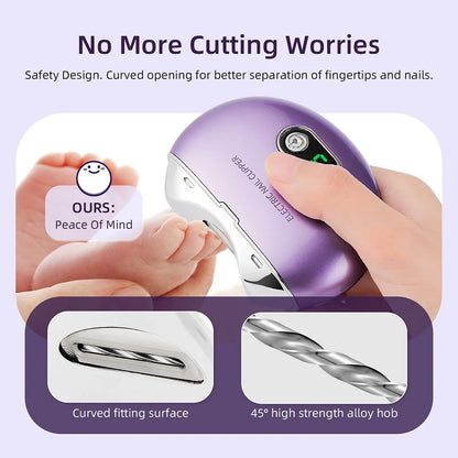 Electric Nail Clipper with UV Light – Safe & Easy Nail Care