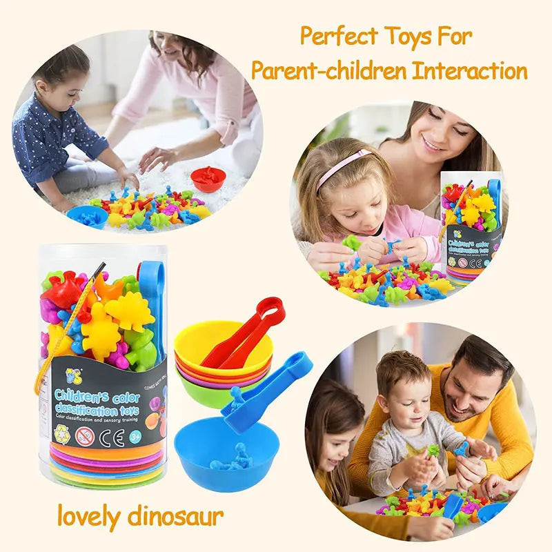 Montessori Animal Sorting Toys – Rainbow Learning Fun for Kids