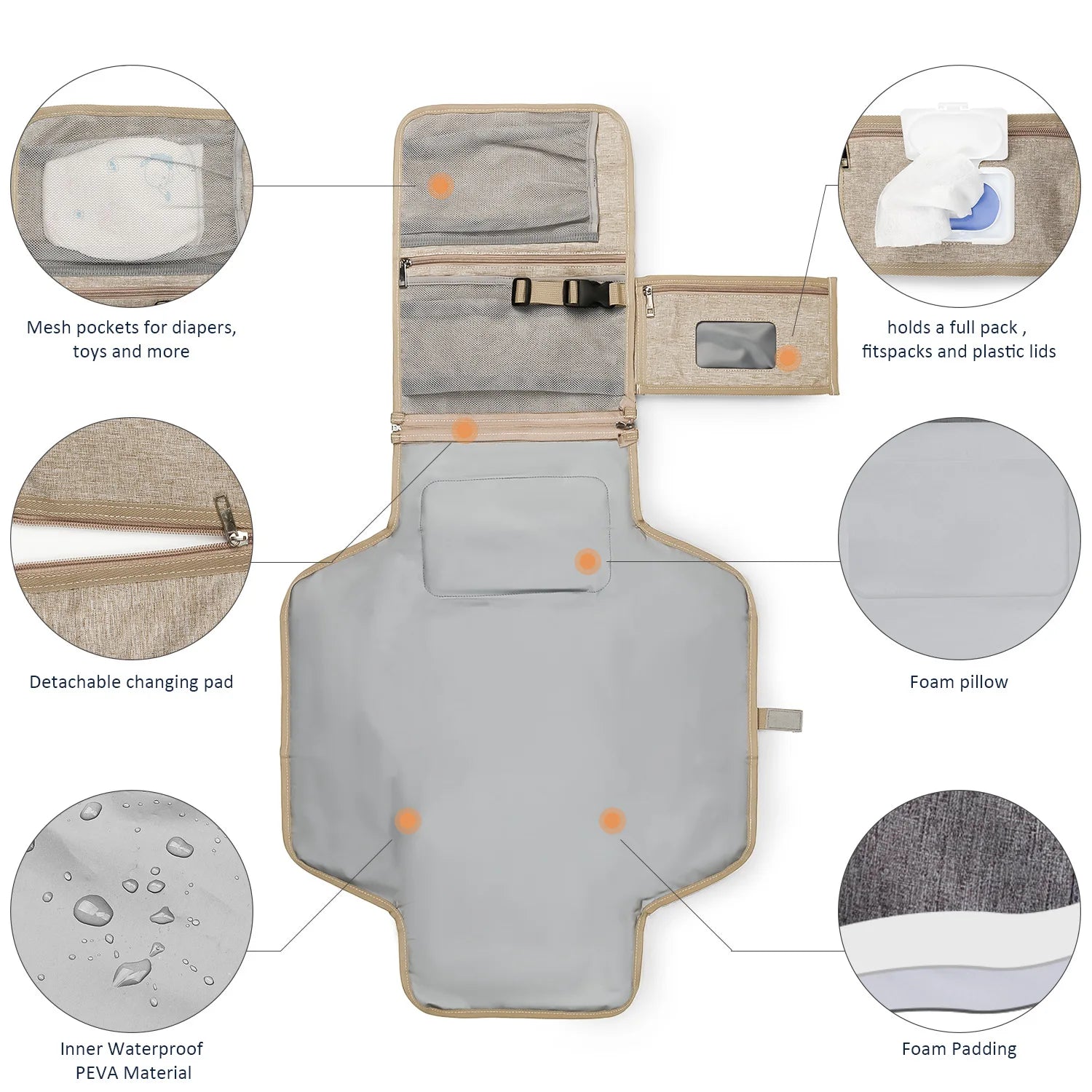 compact foldable diaper pad - KentDO