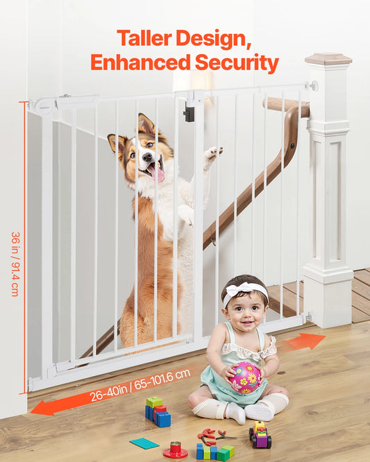 Baby Gate for Stairs & Doorways with Auto-Close Safety