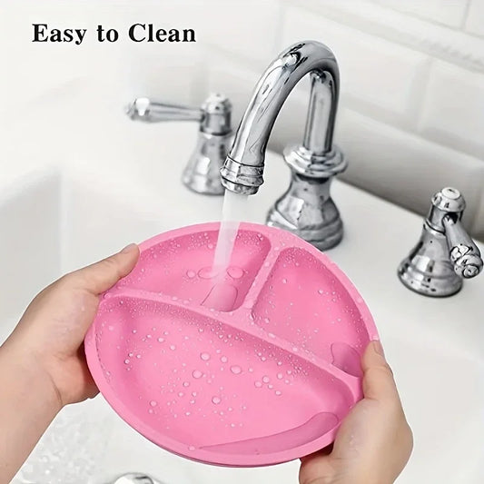 Baby Silicone Dining Plate – Suction Bowl for Easy Feeding