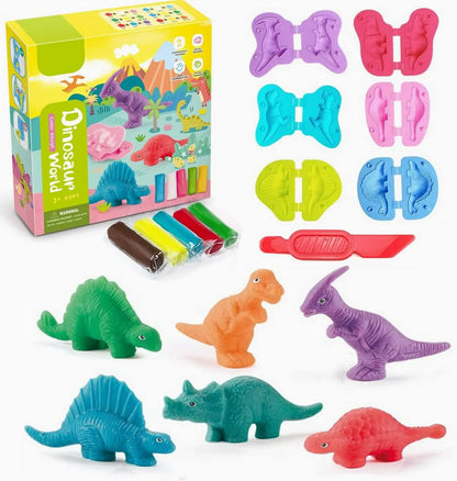 Dinosaur Playdough Set – Creative Learning Fun for Kids